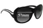 Sunglass Fix Lentes de Repuesto para Prada SPR09L & PR09LS - 57mm Wide 