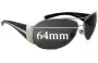 Sunglass Fix Replacement Lenses for Prada SPR64I - 64mm Wide 