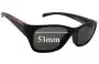 Sunglass Fix Replacement Lenses for Prada SPS07I - 53mm Wide 