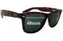 Sunglass Fix Replacement Lenses for Ray-Ban RB2113 Wayfarer Outsiders - 48mm Wide 