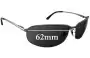 Sunglass Fix Replacement Lenses for Ray-Ban RB3220 - 62mm Wide 
