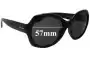 Sunglass Fix Replacement Lenses for Ray-Ban RB4191 - 57mm Wide 
