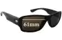Sunglass Fix Ersatzgläser für Ray-Ban RB4199 - 61mm Wide 
