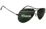 Sunglass Fix Replacement Lenses for Ray-Ban RB6049 Aviator - 55mm Wide 
