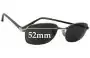 Sunglass Fix Lentes de Repuesto para Ray-Ban B&L W2728 - 52mm Wide 