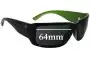 Sunglass Fix Replacement Lenses for Von Zipper Drydock - 64mm Wide 