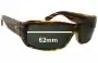 Sunglass Fix Replacement Lenses for Von Zipper Hitchhiker - 62mm Wide 