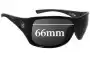 Sunglass Fix Replacement Lenses for Von Zipper Lithium - 66mm Wide 