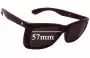Sunglass Fix Replacement Lenses for Vuarnet Pouilloux 087 - 57mm Wide 