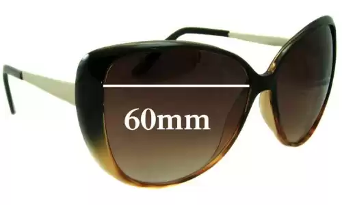 Sunglass Fix Replacement Lenses for Witchery Linda - 60mm Wide 