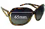Sunglass Fix Replacement Lenses for Christian Dior Mandrague - 65mm Wide 