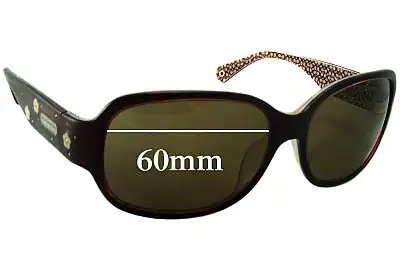 Coach S476A Cassandra Replacement Lenses 60mm wide 