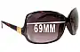 Sunglass Fix Replacement Lenses for Electric Lovette - 69mm Wide 