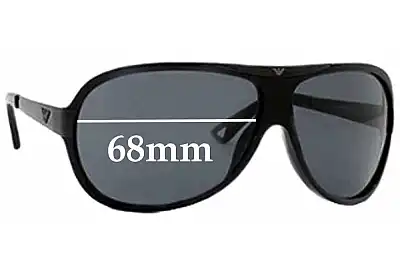 Emporio Armani EA9361 Replacement Lenses 68mm wide 