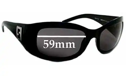 Sunglass Fix Lentes de Repuesto para Fendi FS 332 - 59mm Wide 