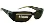 Sunglass Fix Replacement Lenses for Fendi FS 5078 - 55mm Wide 
