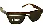 Sunglass Fix Ersatzgläser für Fossil Unknown Model - 57mm Wide 