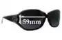 Sunglass Fix Lentilles de Remplacement pour Gucci GG3059/S - 59mm Wide 