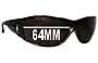 Sunglass Fix Lentes de Repuesto para Mako Safari 9413 - 64mm Wide 