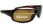 Sunglass Fix Lentes de Repuesto para Mangrove Jacks Layback - 64mm Wide 