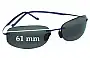 Sunglass Fix Verres de Remplacement pour Maui Jim MJ516 Honolua Bay - 61mm Wide 