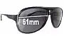 Sunglass Fix Replacement Lenses for Morrissey Alphaville - 61mm Wide 