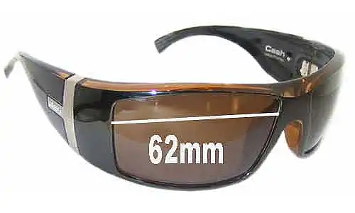 Sunglass Fix Replacement Lenses for Otis Cash - 62mm Wide 