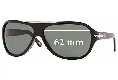 Persol 2890-S Replacement Lenses 62mm wide 