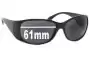 Sunglass Fix Replacement Lenses for Prada SPR07G & PR07GS - 61mm Wide 