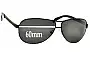 Sunglass Fix Lentes de Repuesto para Prada SPR56I - 60mm Wide 