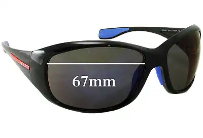 Prada SPS06M & PS06MS Ersatzgläser 67mm wide 