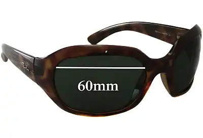 Ray-Ban RB4062 Replacement Lenses 60mm wide 