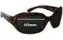Sunglass Fix Ersatzgläser für Ray-Ban RB4062 - 60mm Wide 