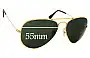 Sunglass Fix Replacement Lenses for Ray-Ban RB8041 - 55mm Wide 