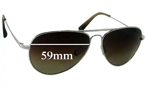 Sunglass Fix Replacement Lenses for Salt Vargas - 59mm Wide Sunglass Fix Replacement Lenses for Salt Vargas - 59mm Wide