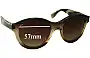 Sunglass Fix Replacement Lenses for Vera Wang Vespera - 57mm Wide 