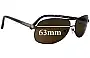 Sunglass Fix Verres de Remplacement pour Armani Exchange AX 201/F/S - 63mm Wide 