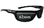 Sunglass Fix Replacement Lenses for Arnette Walleye AN4145 - 62mm Wide 
