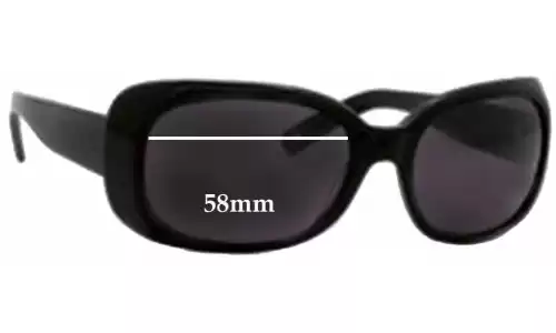 Sunglass Fix Replacement Lenses for Banana Republic Allison - 58mm Wide 