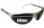 Sunglass Fix Replacement Lenses for Bolle Anaconda Older Style Egg Shapped - 64mm Wide 