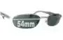 Sunglass Fix Lentes de Repuesto para Bolle Mercuria - 54mm Wide 
