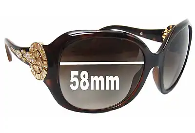 Bvlgari 8056-B Replacement Lenses 58mm wide 
