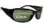 Sunglass Fix Verres de Remplacement pour Cancer Council Hard Board - 62mm Wide 