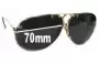 Sunglass Fix Replacement Lenses for Carrera SHTS6482 - 70mm Wide 