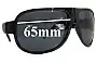 Sunglass Fix Replacement Lenses for Christian Dior Homme Black Tie 52S - 65mm Wide 