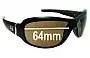 Sunglass Fix Replacement Lenses for Dirty Dog Stardust - 64mm Wide 