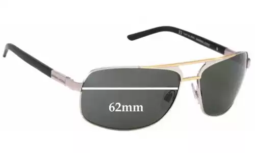 Sunglass Fix Lentilles de Remplacement pour Dolce & Gabbana DG2049 - 62mm Wide 