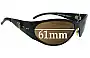 Sunglass Fix Replacement Lenses for Grateful Dead Star - 61mm Wide 