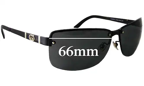 Sunglass Fix Replacement Lenses for Gucci GG4235/F/S - 66mm Wide 