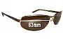 Sunglass Fix Verres de Remplacement pour Joseph Abboud JA148SP - 63mm Wide 